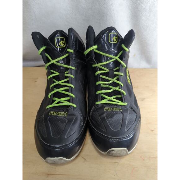And1 Other - And1 Playoff Black Mid-rise Athletic‎ Shoes Non Marking Lace Up Sneakers Mens 10